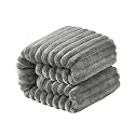 NTBAY Oversized Flannel Fleece Blanket, 50 x 60, Grey