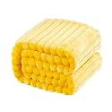 NTBAY Oversized Flannel Fleece Blanket, 50 x 60, Yellow