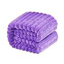 NTBAY Twin Flannel Fleece Blanket, 60 x 80, Purple
