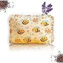 NTBAY Rai Mustard Seeds Pillow with Lavender, Baby-Round Head Shaping Baby Pillow,Neck Support Pillow Gifting 0-12 Months for Infant Microfiber Toddler (Standard, Yellow)