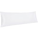 NTBAY 500 Thread Count 100% Egyptian Cotton Body Pillowcase, Super Soft and Breathable Envelope Closure Full Body Pillowcase for Adults, 20x54 Inches, White