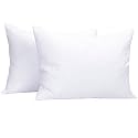 NTBAY Microfiber Toddler Pillowcases, 2 Pcs Zipper Closure Travel Pillow Covers, 13 x 18, White