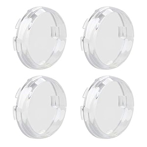 nthreeauto 4pcs clear bullet turn signals lens cover compatible with harley sportster dyna road king street glide softail fatboy