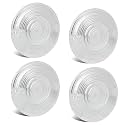 NTHREEAUTO 4PCS Clear Flat Turn Signals Lens Cover 3 1/4 Inch Compatible with Harley Electra Glide Road King Softail Touring