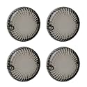 NTHREEAUTO 4PCS Smoked Turn Signals Lens Cover Front Rear Lenses Compatible with Yamaha V-Star V-Max Virago 250 650 750 Road Royal Star