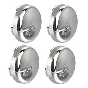 nthreeauto chrome bullet led turn signals lens cover compatible with harley sportster street glide road king softail - mirror shell
