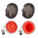 1157 Bullet Rear Turn Signals Brake Tail Light with Smoked Lens for Harley