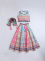 NTURVA Girls Lehenga Choli Party Wear Embellished