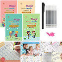 NTZ drawing magic pen magic copy bookS for kids hand writing copy book for kids (Multicolor)