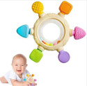 NTZ Teething Toys for Newborn Infant Toys Gifts Wooden and sillicon Teething Rattle