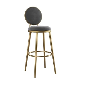 crafter decor bar stool for counter kitchen bar stools upholstered counter height stools with backrest kitchen barstools for kitchen counter breakfast home 55 cm grey