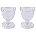 BE Clear Smooth Plastic Transparent Eye Wash Cup (Pack of 2)