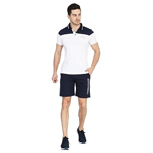 Mens Navy Jersey Shorts