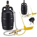 Nuanchu 2 Pcs 2" Inflatable Pipe Ball Toilet Shower Plug Pressure Test
