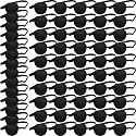 Nuanchu 54 Pcs Pirate Eye Patches for Adults Adjustable, Black