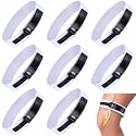 Nuanchu 8 Pcs Catheter Leg Strap Non-Slip Adjustable Band Catheter Stabilization Device, 23.6"x1.5" Fabric Holder for Secure Drainage, Quick-Release Hook Loop for Elderly Home Men, Women