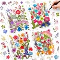 Nuanchu Vibrant Tiny Dried Pressed Flowers Wildflowers for Craft Resin Mold