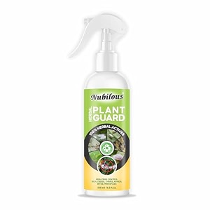 nubilous 500 ml plant guard  ready to use organic cold pressed pure neem oil spray for indoor and outdoor plants  removes mealybugs fungus and other pests from plants 500 ml