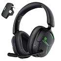 NUBWO 2.4GHz Wireless Gaming Headset for Xbox Series X|S, Xbox One - 80Hr Battery, 3D Audio &amp; Noise Canceling Mic, Foldable Bluetooth Gaming Headphone for PC, PS5,Laptop -Black