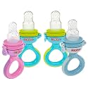 1 Pack Nuby Twist N' Feed Infant First Foods Feeder with Hygienic Cover: 10M+, Colors May Vary, Pack of 1