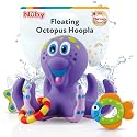 Nuby Floating Purple Octopus with 3 Hoopla Rings Interactive Bath Toy