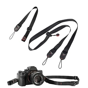 nudfsy 2 pcs camera strap wrist and hand strap easy to carry accessories for photography adapter binocular action and digital cameras