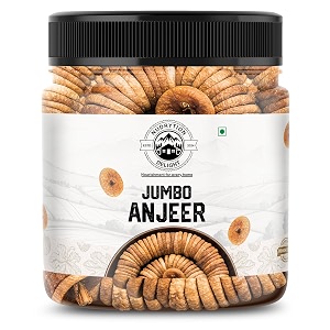 nudrytion delight premium afghan jumbo dry figs - 250gm anjeer soft naturally sweet amp extra big size  no added sugar  high fibre calcium amp iron  airtight jar