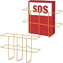 Nuenen 2 Packs Wall Mount MSDS Binder Holder, Metal Rack, Yellow