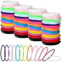 Nuenen 500 Pcs Jelly Bracelets 80s Silicone Jelly Wrist Bands Bulk
