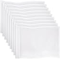 Nuenen Golf Flags 20" L x 13" H White Golf Pin Flag 420d Nylon, 9 Pcs