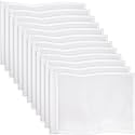 Nuenen Golf Flags 20" L x 13" H White Golf Pin Flag 420d Nylon, 12 Pcs