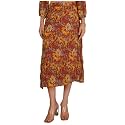 NUEVOSDAMAS Floral Printed Pleated NavyMulti Skirt