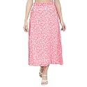 NUEVOSDAMAS Floral Printed Pleated NavyMulti Skirt
