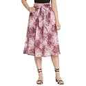 NUEVOSDAMAS Women Floral Printed Midi Skirt