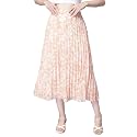 NUEVOSDAMAS Floral Printed Pleated NavyMulti Skirt