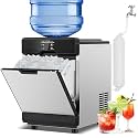 70 lbs Nugget Ice Maker Countertop Portable Dual Water Self-Clean