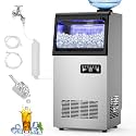 110 lbs Commercial Ice Maker Undercounter Built-in Freestanding Self-Clean