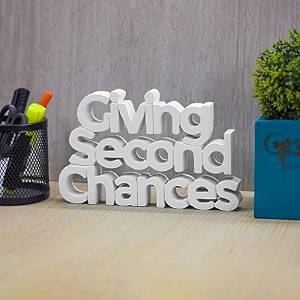 nukkad tales giving second chances white showpiece home dcor items clinic dcoration items for office table gift items gifts for doctors 8x 430 inch engineered wood religious