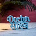 NUKKAD Tales Recycled Material/MDF Doctor Sahab Blue Showpiece Home Décor Items Office Décoration Items for Office Table Birthday Gift Items Gifts for Doctors (7 X 4.2 Inch), Nature