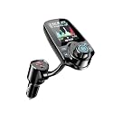 Nulaxy 1.8" Color Screen 48W Bluetooth 5.4 Car Adapter FM Transmitter