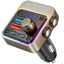 Nulaxy 54W Bluetooth 5.3 Car Adapter, FM Transmitter 4-Port Fast Charging