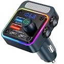 Nulaxy 54W Bluetooth 5.3 Car Adapter, FM Transmitter 4-Port Fast Charging