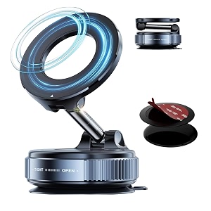 nulaxy car mobile holder for dashboard vacuum suction180 rotate phone holder mount hand freevacuum rotate magnetic cell phone stand