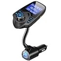 Nulaxy KM18 Plus 48W Bluetooth 5.4 FM Transmitter, 1.44" Screen Car Adapter