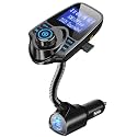 Nulaxy KM18plus 48W Bluetooth 5.4 Car Adapter, 1.44" Screen FM Transmitter