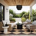 nuLOOM Sabina Dark Grey Trellis Indoor/Outdoor Area Rug, 8' Square