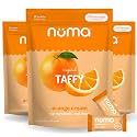 Numa Taffy Candy – Orange Cream Made with Real & Simple Ingredients – Low Sugar, High Protein, Low Calorie, All Natural & Gluten Free Nutritious Taffy – 3 bags with 10 Individually Wrapped Chews Each