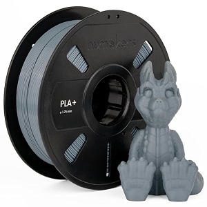 numakers pla pro 175mm 1kg filament made with pure biopolymer gives smooth accurate prints easy adhesion low warp low odor for everyday 3d printing dark gray