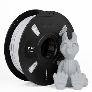 numakers pla pro 175mm 1kg filament made with pure biopolymer gives smooth accurate prints easy adhesion low warp low odor for everyday 3d printing light gray