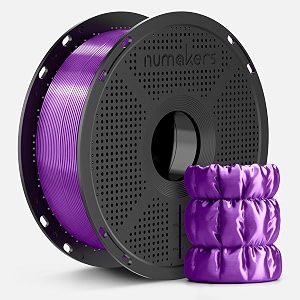 numakers silk pla 3d printer filament 175mm dimensional accuracy - 003 mm 1 kg spool 22 lbs compatible with most fdm printers purple